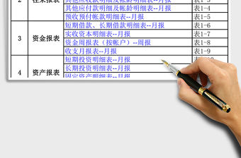 財務報表模板全套excel表