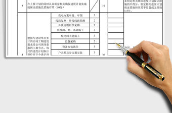 2021年電力工程進度考核表免費下載