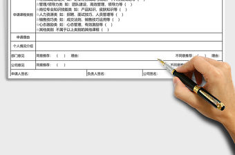 2021年內(nèi)部培訓(xùn)講師申請(qǐng)表