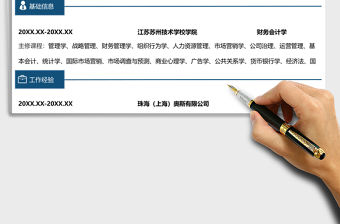 2021年財務出納會計求職簡歷