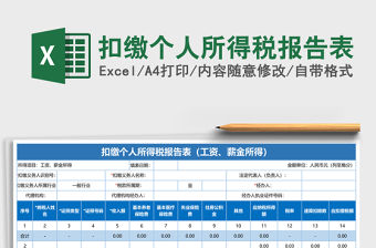 扣繳個人所得稅報告表