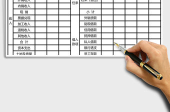 財務資金來源運用比較表excel表格模板