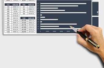 銷售數據可視化圖表Excel表格