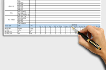 2021年月工作計劃表  自動計算