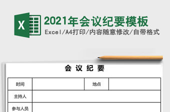 2021年會議紀要模板