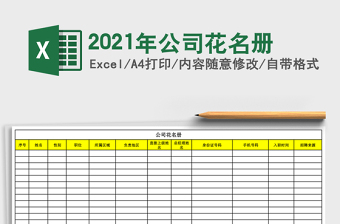 2021年公司花名冊