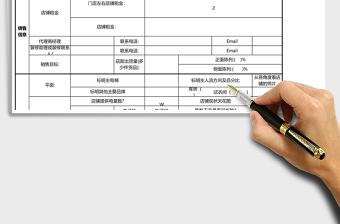 2021年新店開業(yè)申請表