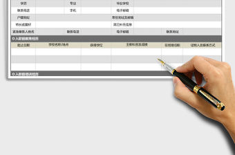 2021年員工人事檔案記錄表（標準、超詳細）