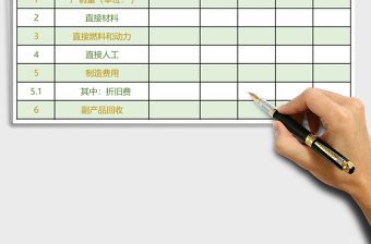 總成本費(fèi)用估算表模版