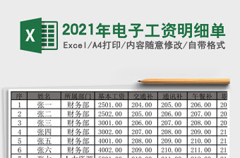 2021年電子工資明細單