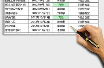 員工培訓計劃表Excel表格