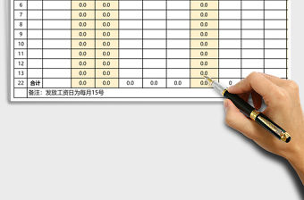 2021年工資結(jié)算表