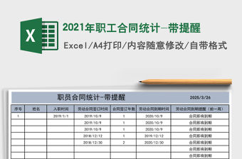 2021年職工合同統計-帶提醒