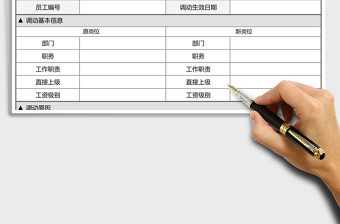 2021年崗位調(diào)動交接單