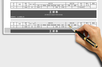 2021年工資條