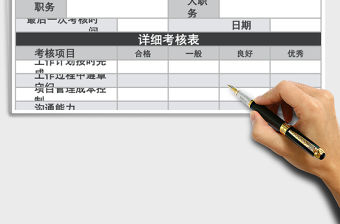 2021年員工績效考核表