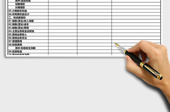 企業(yè)財(cái)務(wù)會(huì)計(jì)月報(bào)主要指標(biāo)表格