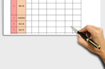 招聘工作統(tǒng)計(jì)表excel模板