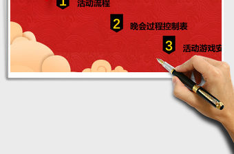 年會策劃方案Excel管理系統