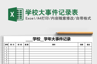 學校大事件記錄表