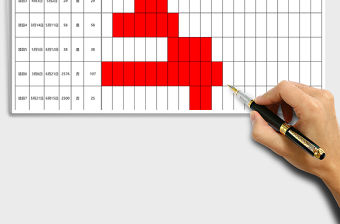 項目工程進度表甘特圖Excel模板