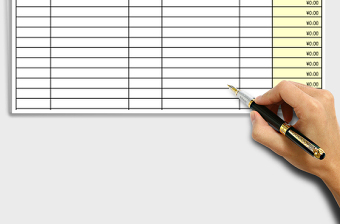 信用卡名稱表Excel模板