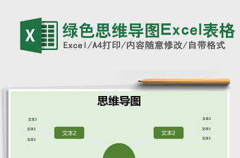綠色思維導(dǎo)圖Excel表格