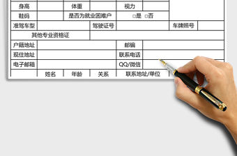 2021年人員信息采集表