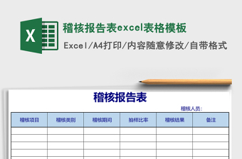 現(xiàn)場稽核報告Excel
