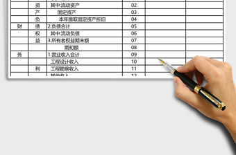 勘測設計企業財務狀況表