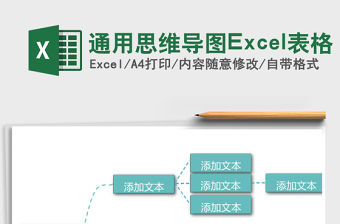 通用思維導圖Excel表格