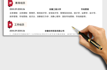 2021年行政求職簡歷
