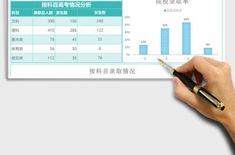 實用學校學生高考情況分析excel