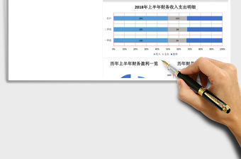 上半年財(cái)務(wù)收入支出報(bào)告excel表格模板