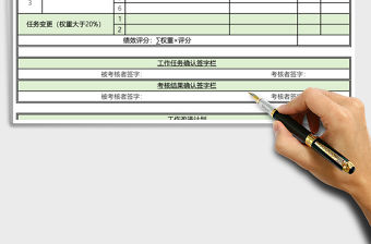 部門績效考核評價表excel表格模板