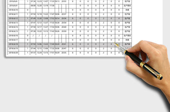 公司員工考勤表格式模板之員工考勤Excel表格