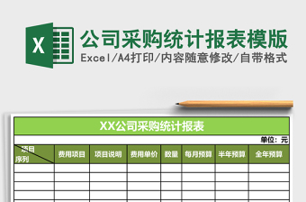 公司采購(gòu)統(tǒng)計(jì)報(bào)表模版
