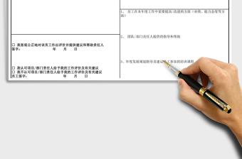 2021年工作面談評估分析表