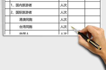 旅游業(yè)統(tǒng)計(jì)表Excel模板