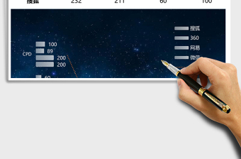 星空藍廣告報價發(fā)布表excel表模板表格