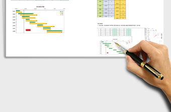 項目流程甘特圖Excel表格模板