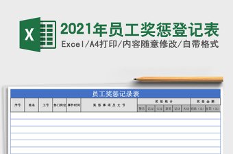 2021年員工獎(jiǎng)懲登記表