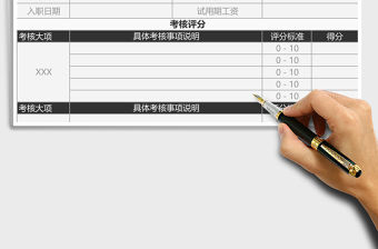 2021年試用期員工轉(zhuǎn)正考核表