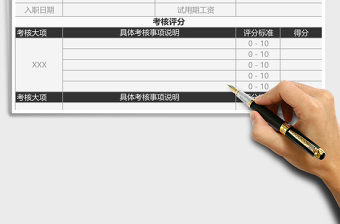 2021年試用期員工轉(zhuǎn)正考核表