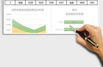 薪酬數(shù)據統(tǒng)計分析excel模板
