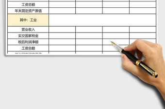 鄉鎮企業財務狀況表excel表格模板