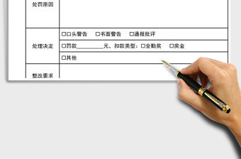 2021年員工處罰通知單