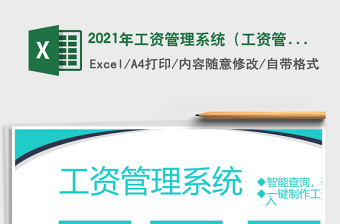 2021年工資管理系統(tǒng)（工資管理）