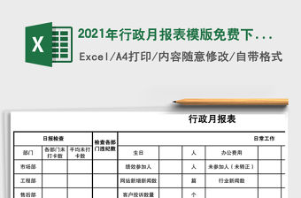 2022行政部月報表