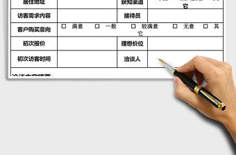 2021年客戶跟進登記表